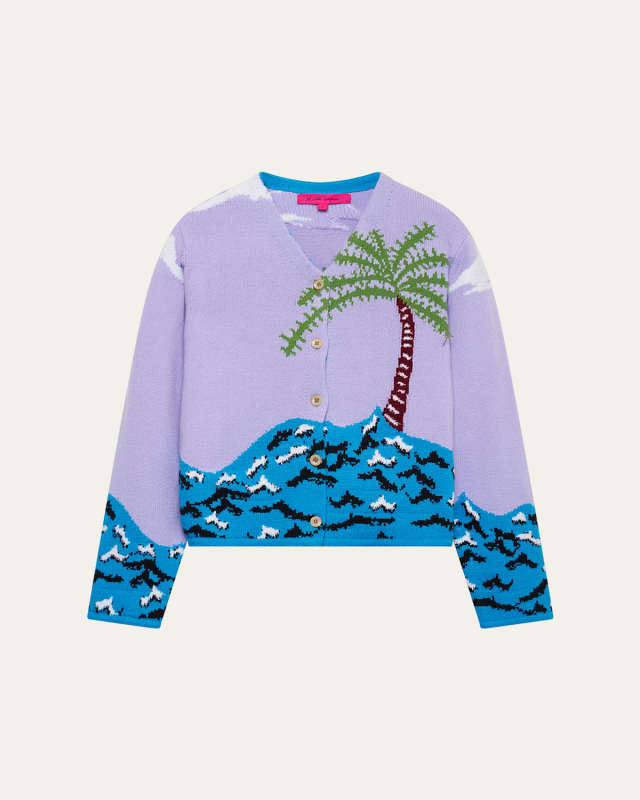 Palm Beach V-Neck Cardigan